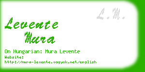 levente mura business card